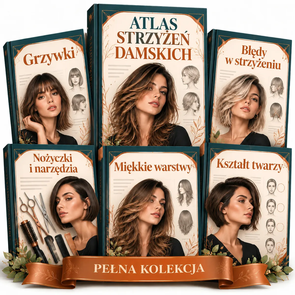 Atlas strzyżeń damskich — pełny zestaw
